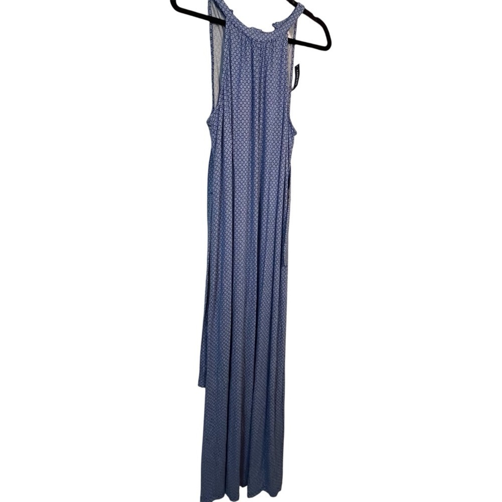 NWT Old Navy Blue and White Floral Patterned Maxi Dress Size Large Costal Beach